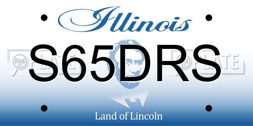 S65DRS Illinois License Plate
