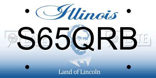 S65QRB Illinois License Plate