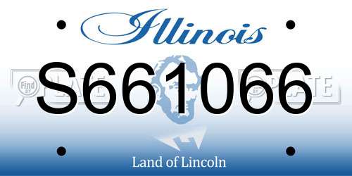 S661066 Illinois License Plate