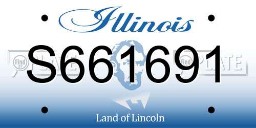S661691 Illinois License Plate
