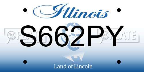 S662PY Illinois License Plate