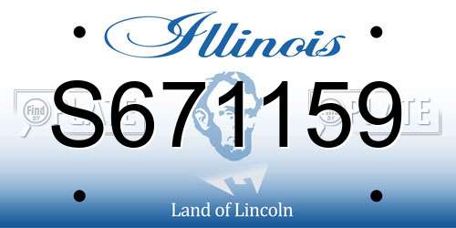 S671159 Illinois License Plate