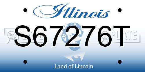 S67276T Illinois License Plate