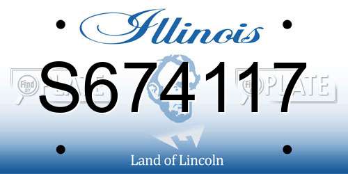 S674117 Illinois License Plate