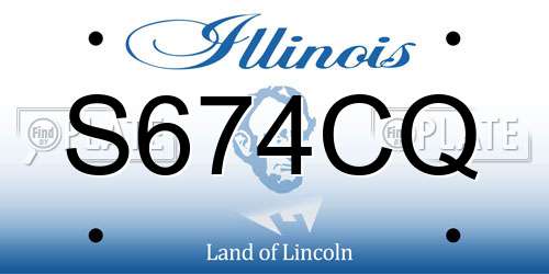 S674CQ Illinois License Plate