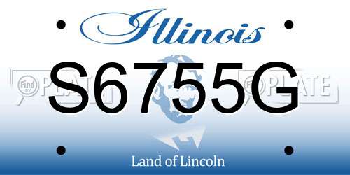 S6755G Illinois License Plate