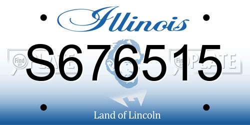 S676515 Illinois License Plate