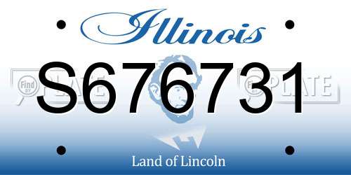 S676731 Illinois License Plate