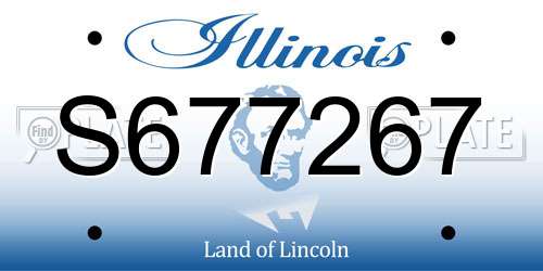 S677267 Illinois License Plate