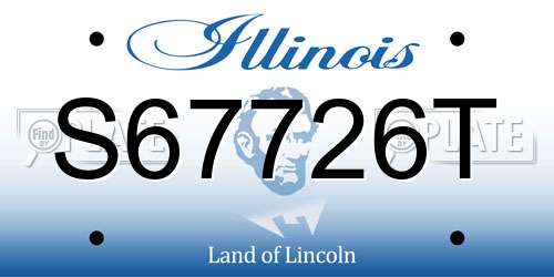 S67726T Illinois License Plate