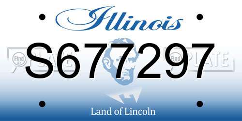 S677297 Illinois License Plate