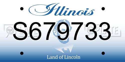 S679733 Illinois License Plate