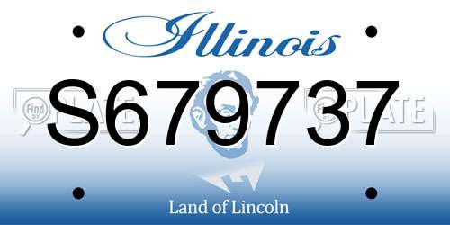 S679737 Illinois License Plate