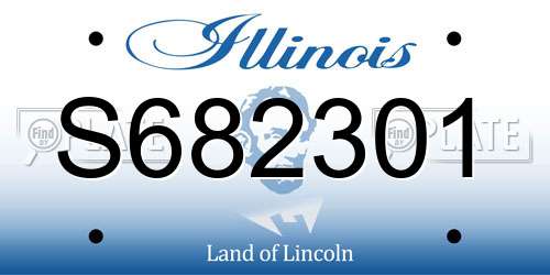 S682301 Illinois License Plate