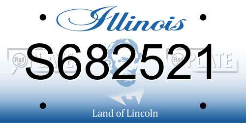S682521 Illinois License Plate