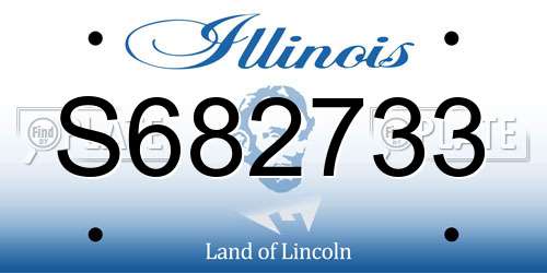 S682733 Illinois License Plate