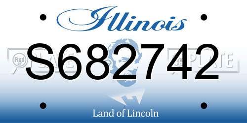 S682742 Illinois License Plate