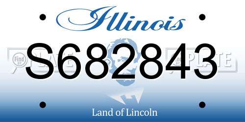 S682843 Illinois License Plate