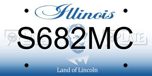 S682MC Illinois License Plate