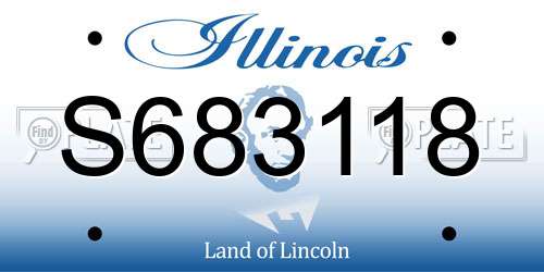 S683118 Illinois License Plate
