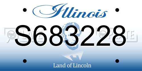 S683228 Illinois License Plate