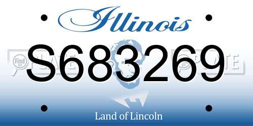 S683269 Illinois License Plate