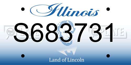 S683731 Illinois License Plate