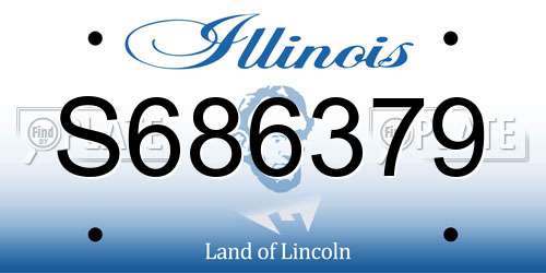 S686379 Illinois License Plate