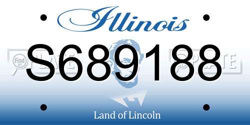 S689188 Illinois License Plate