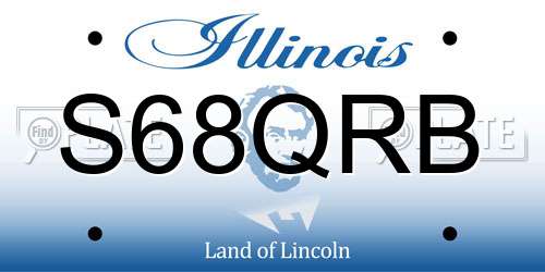 S68QRB Illinois License Plate