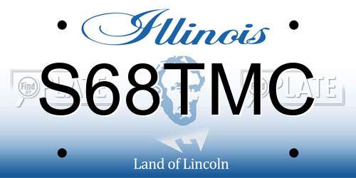 S68TMC Illinois License Plate
