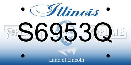 S6953Q Illinois License Plate