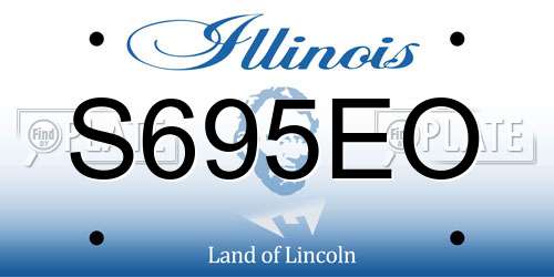 S695EO Illinois License Plate