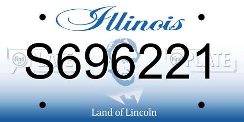 S696221 Illinois License Plate