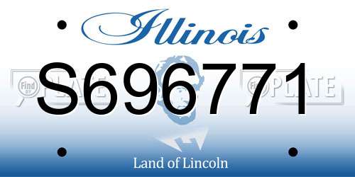 S696771 Illinois License Plate