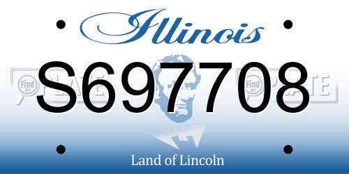 S697708 Illinois License Plate