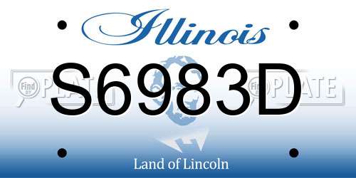 S6983D Illinois License Plate