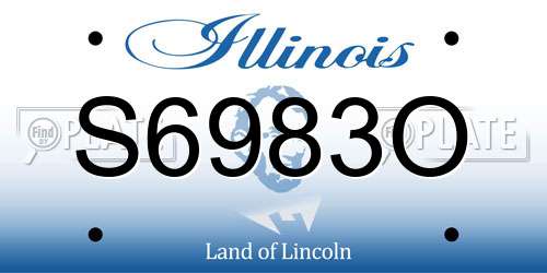 S6983O Illinois License Plate