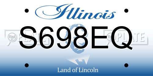 S698EQ Illinois License Plate