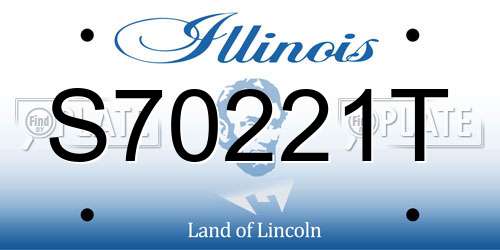 S70221T Illinois License Plate