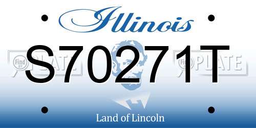 S70271T Illinois License Plate