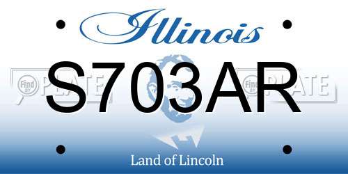 S703AR Illinois License Plate