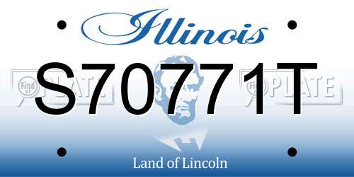 S70771T Illinois License Plate