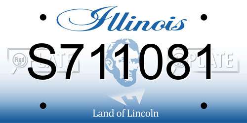 S711081 Illinois License Plate