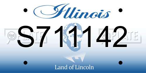 S711142 Illinois License Plate