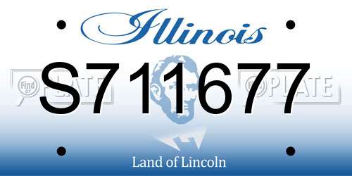 S711677 Illinois License Plate