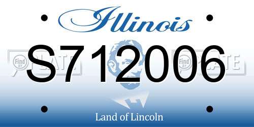 S712006 Illinois License Plate