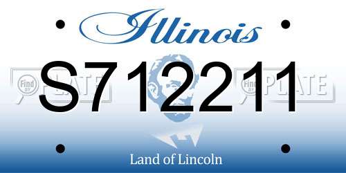 S712211 Illinois License Plate