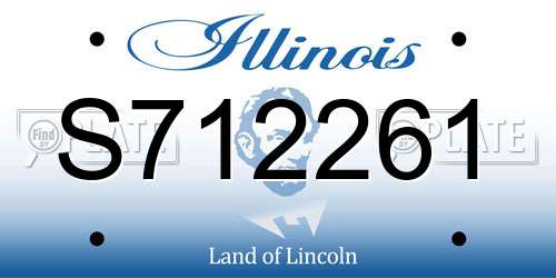 S712261 Illinois License Plate
