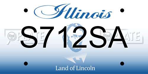 S712SA Illinois License Plate